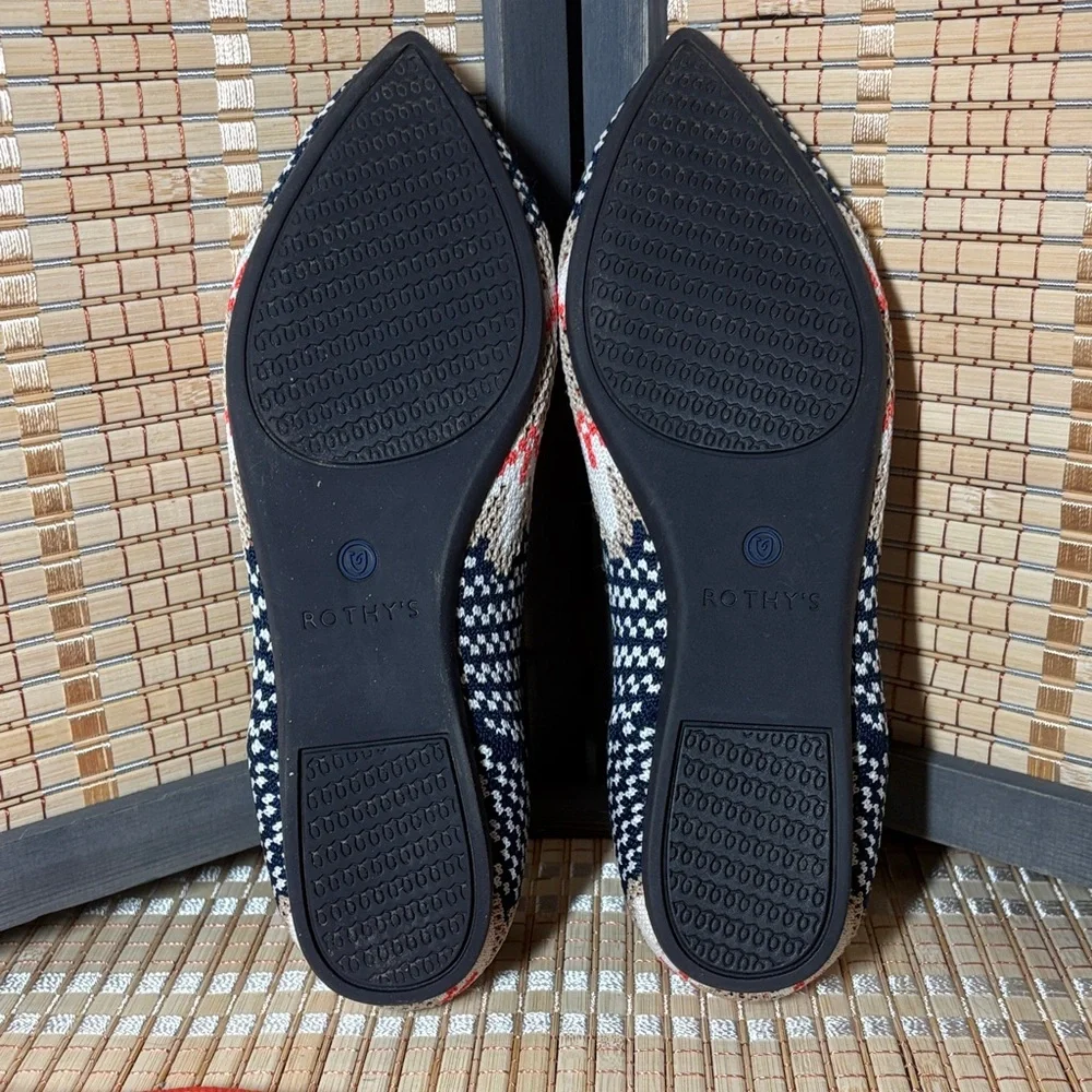 Rothy's Women's The Point Lotus Print Flats